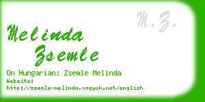 melinda zsemle business card